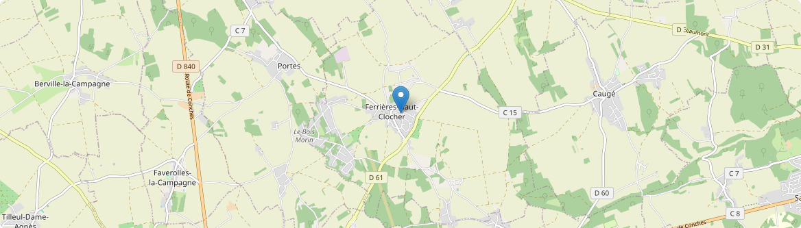 Ferrières-Haut-Clocher - Carte