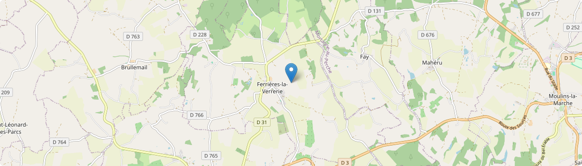 Ferrières-la-Verrerie - Carte