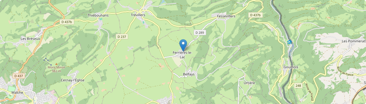 Ferrières-le-Lac - Carte