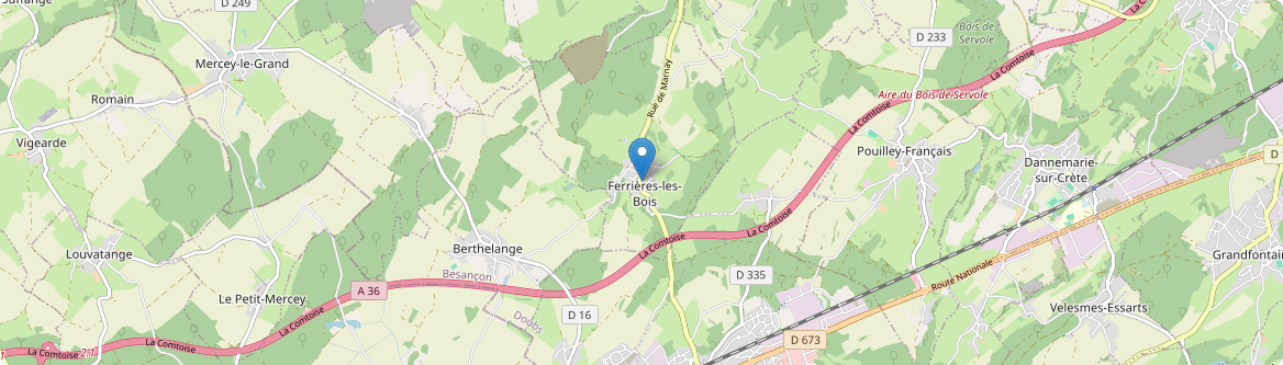 Ferrières-les-Bois - Carte