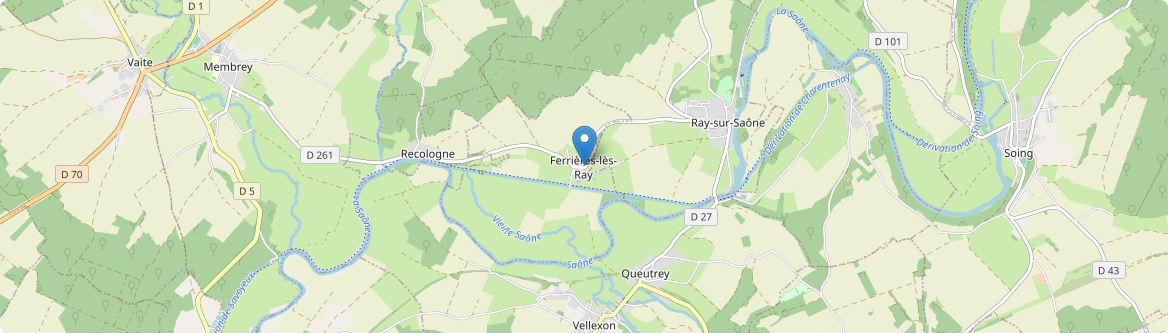 Ferrières-lès-Ray - Carte