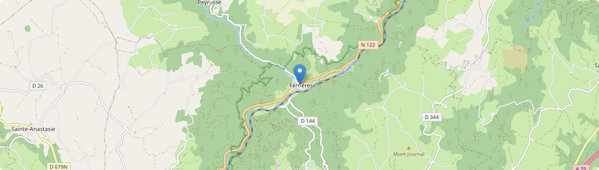 Ferrières-Saint-Mary - Carte
