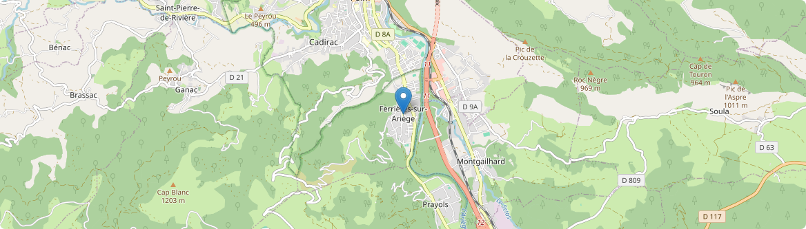 Ferrières-sur-Ariège - Carte