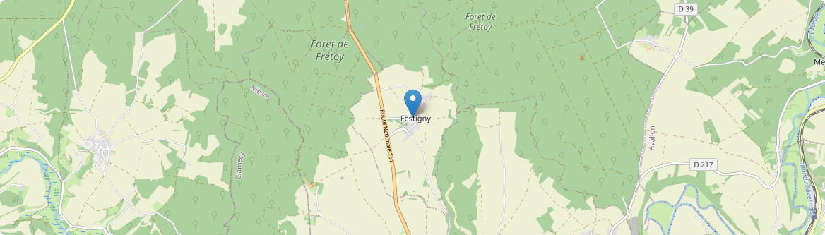 Festigny - Carte