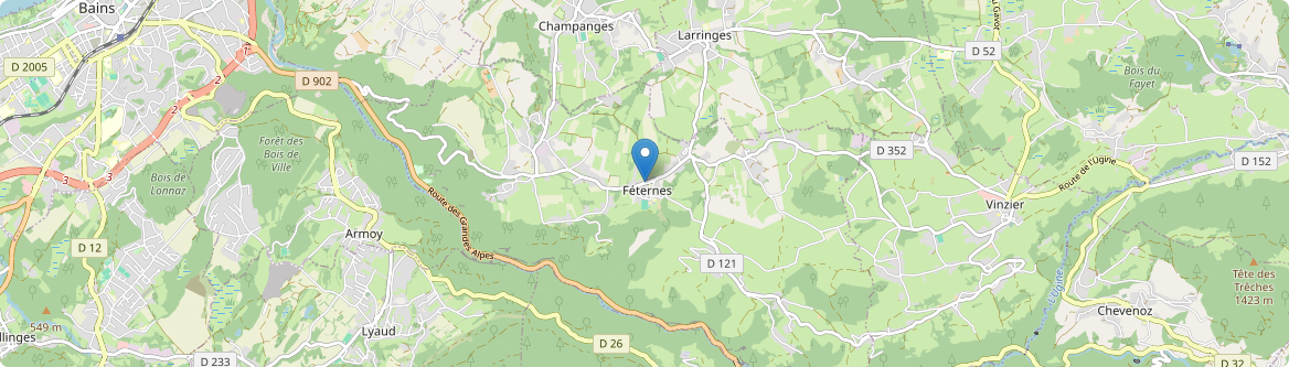 Féternes - Carte