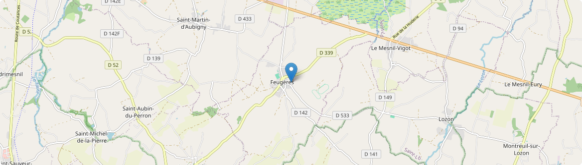 Feugères - Carte