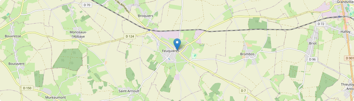 Feuquières - Carte
