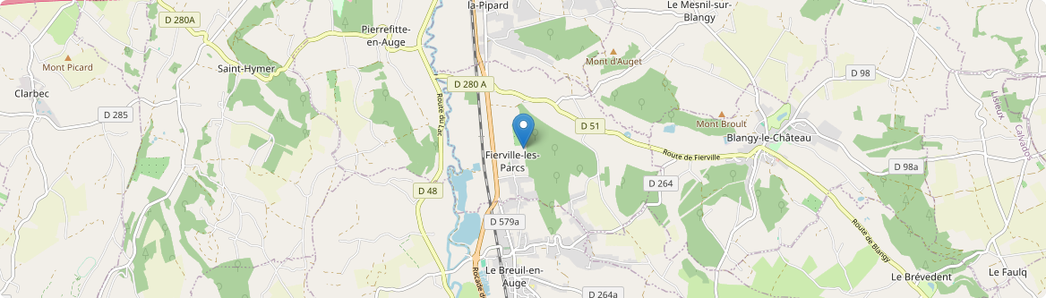 Fierville-les-Parcs - Carte