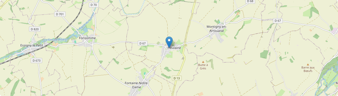 Fieulaine - Carte