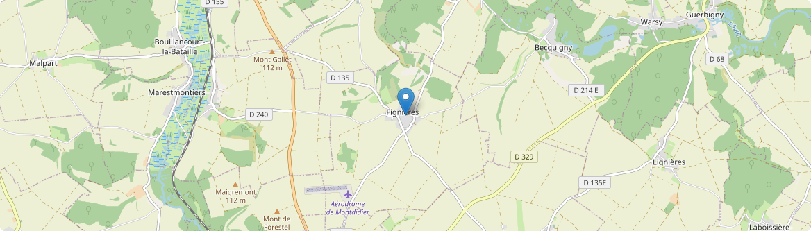 Fignières - Carte