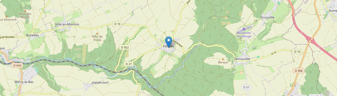 Fillières - Carte