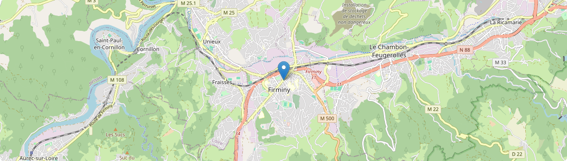 Firminy - Carte