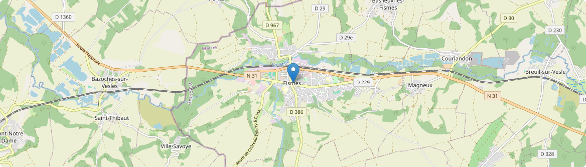 Fismes - Carte