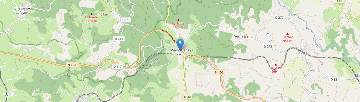 Fix-Saint-Geneys - Carte