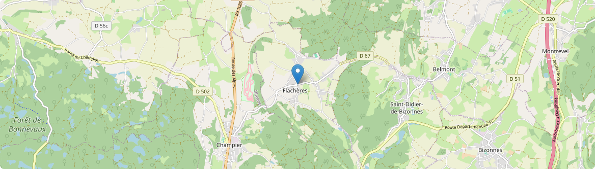 Flachères - Carte