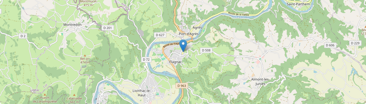 Flagnac - Carte