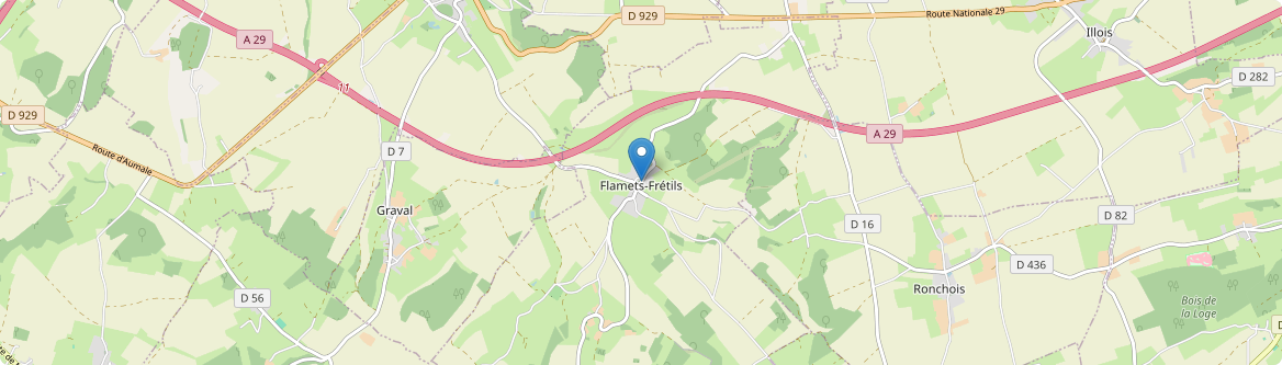 Flamets-Frétils - Carte