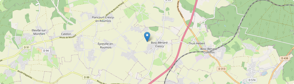 Flancourt-Crescy-en-Roumois - Carte