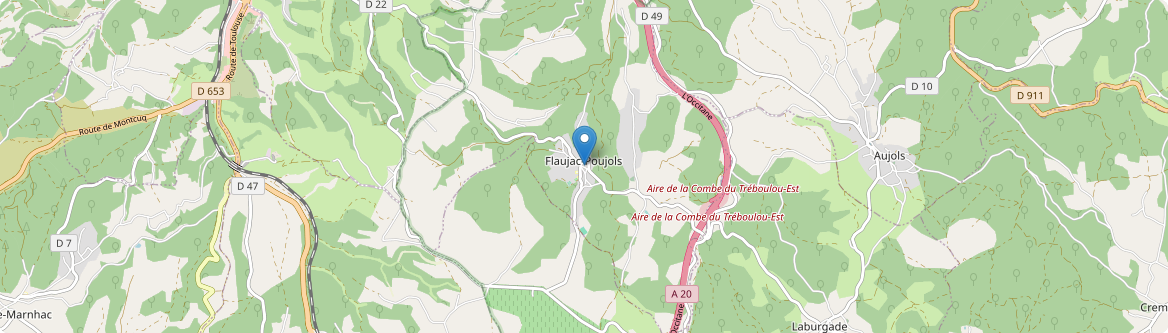 Flaujac-Poujols - Carte