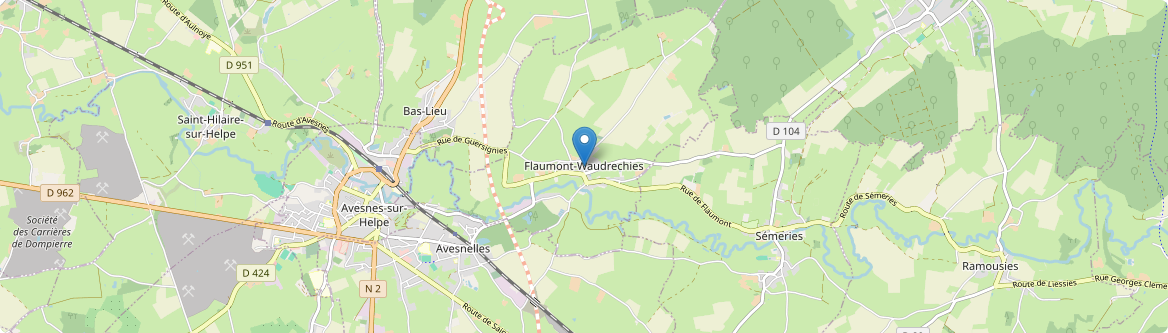 Flaumont-Waudrechies - Carte