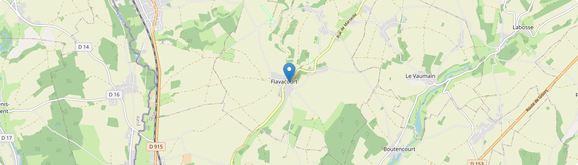 Flavacourt - Carte