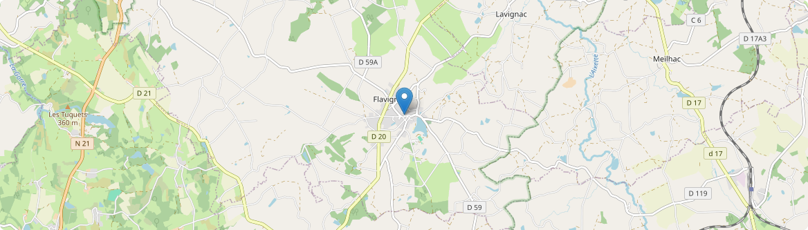 Flavignac - Carte