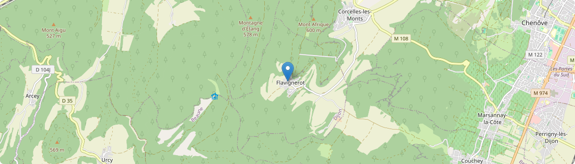 Flavignerot - Carte