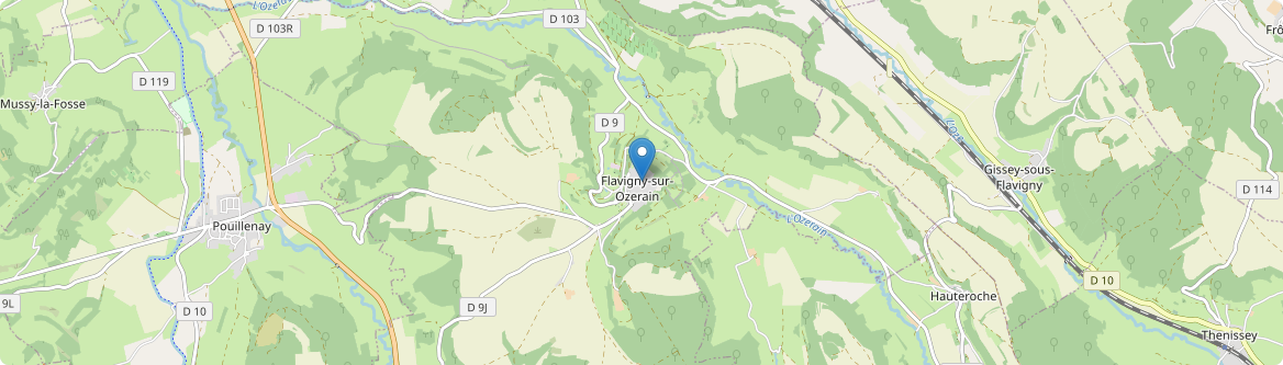 Flavigny-sur-Ozerain - Carte