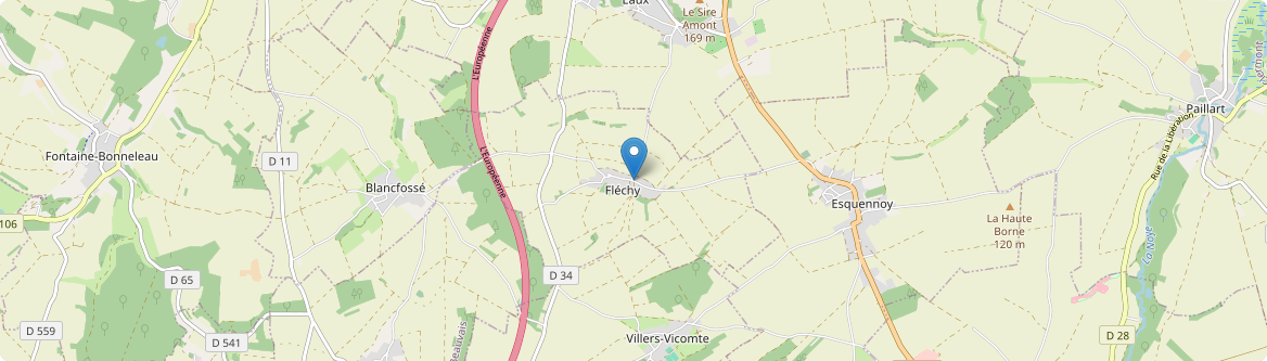 Fléchy - Carte