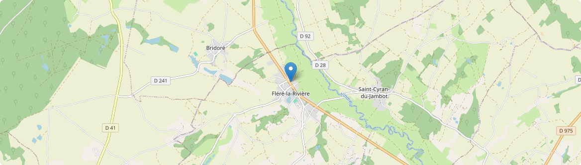 Fléré-la-Rivière - Carte