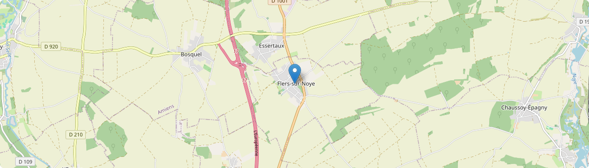 Flers-sur-Noye - Carte