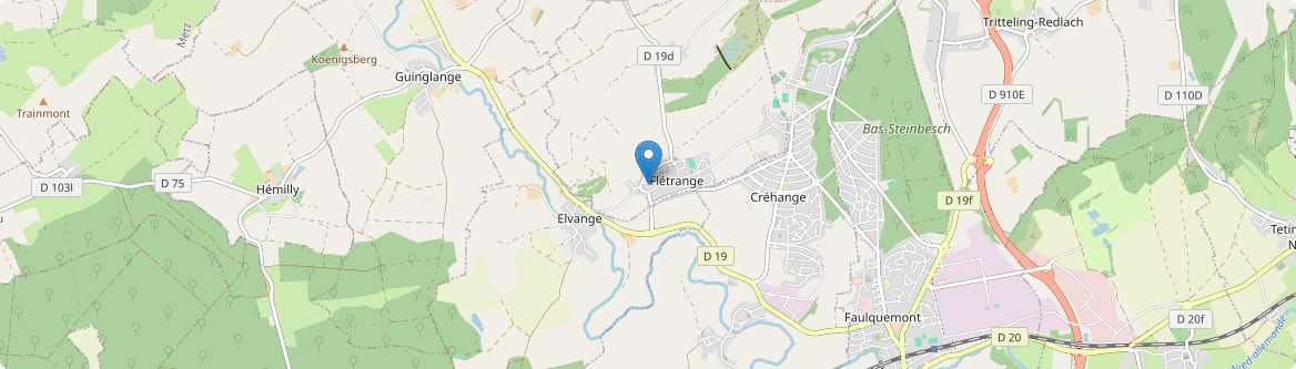Flétrange - Carte