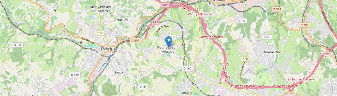 Fleurieux-sur-l'Arbresle - Carte