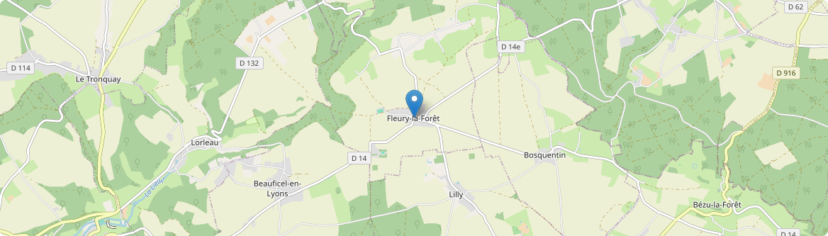 Fleury-la-Forêt - Carte