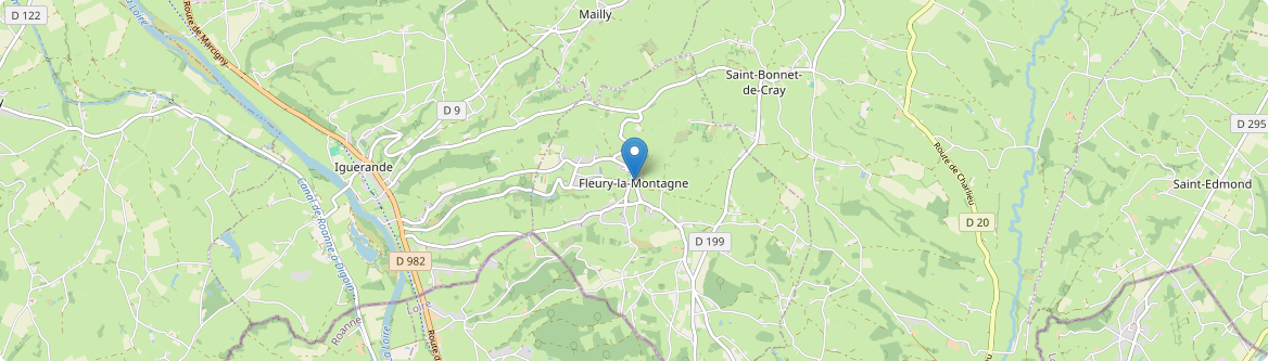 Fleury-la-Montagne - Carte
