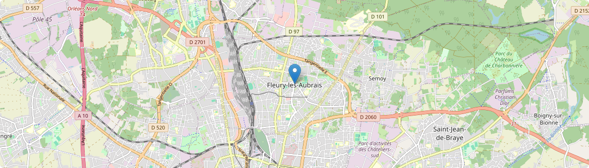 Fleury-les-Aubrais - Carte