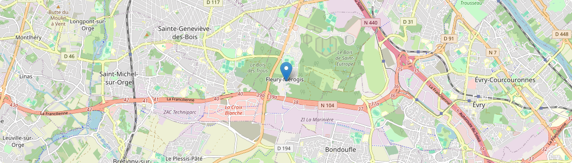 Fleury-Mérogis - Carte
