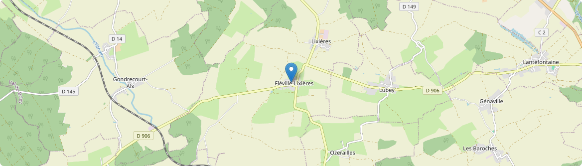 Fléville-Lixières - Carte