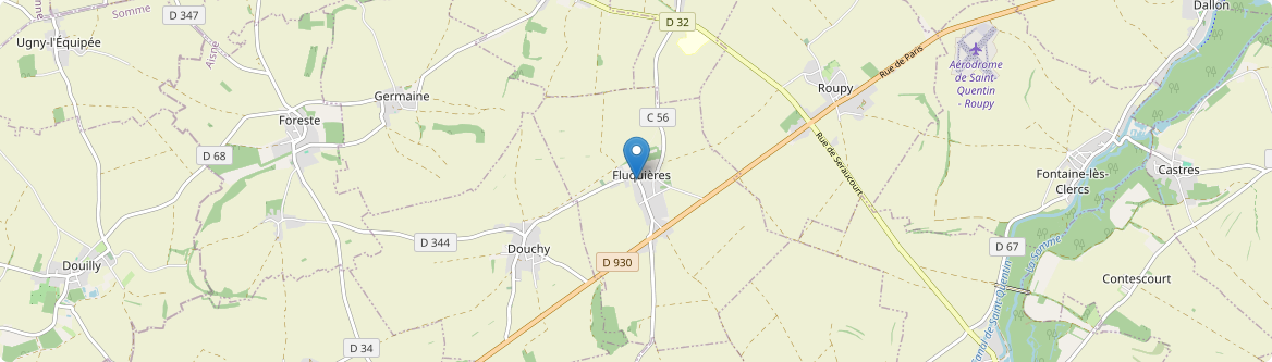 Fluquières - Carte