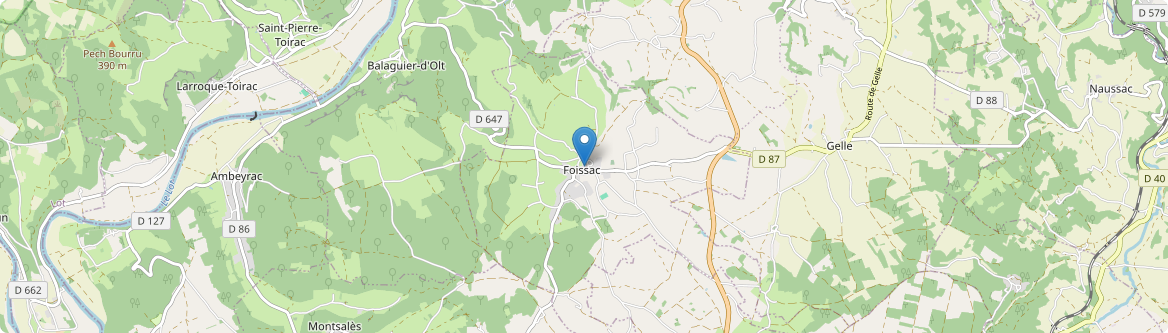 Foissac - Carte