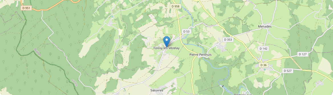 Foissy-lès-Vézelay - Carte
