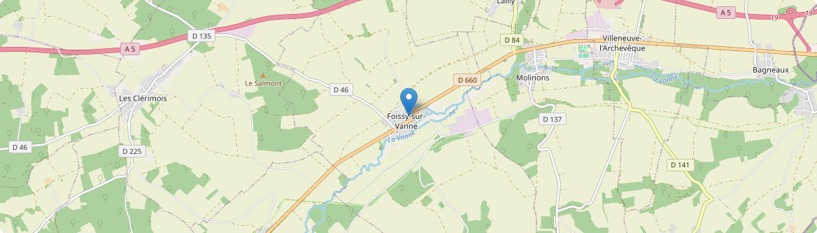 Foissy-sur-Vanne - Carte