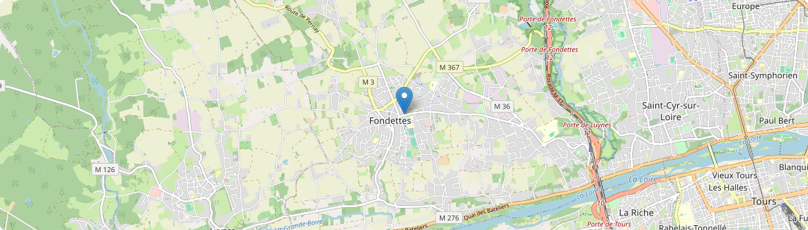 Fondettes - Carte