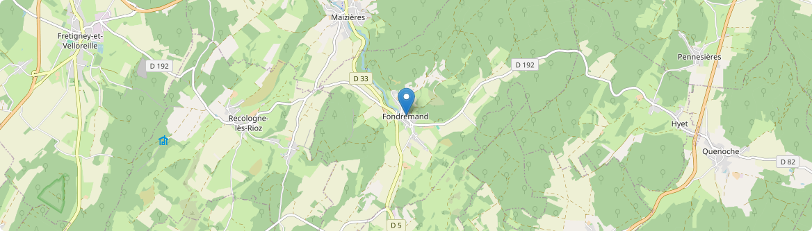 Fondremand - Carte