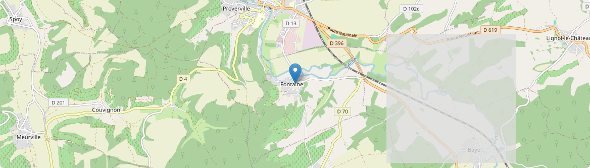 Fontaine - Carte