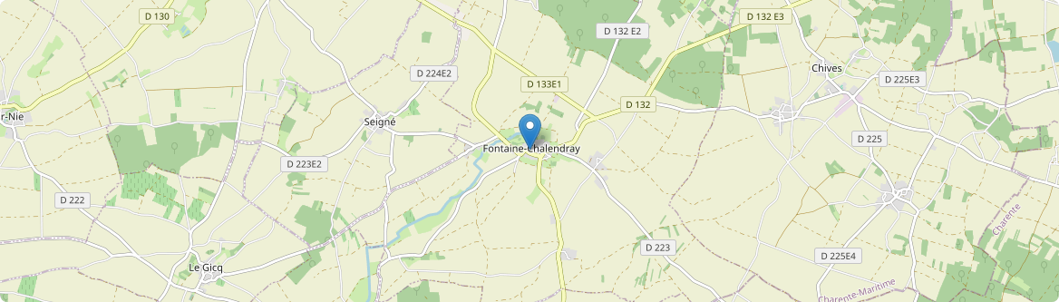 Fontaine-Chalendray - Carte