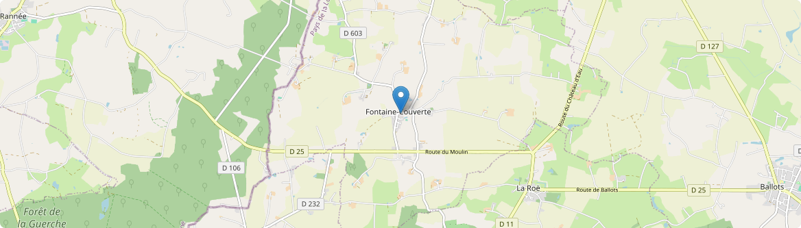Fontaine-Couverte - Carte