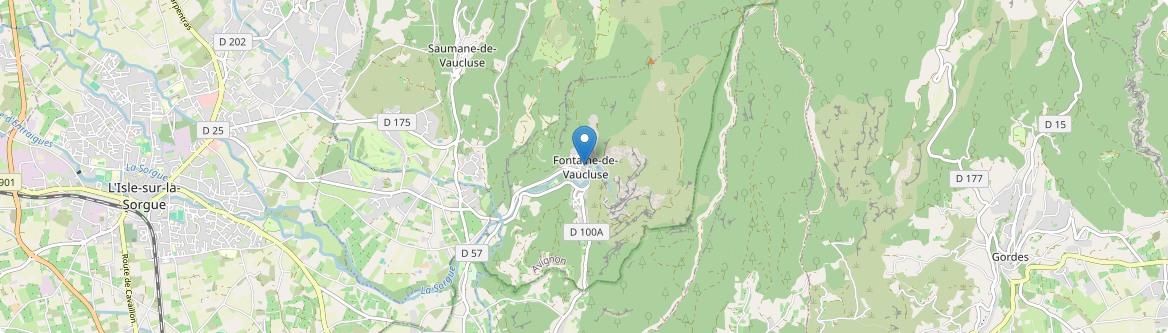 Fontaine-de-Vaucluse - Carte
