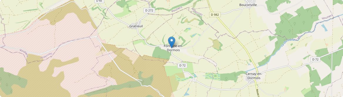 Fontaine-en-Dormois - Carte