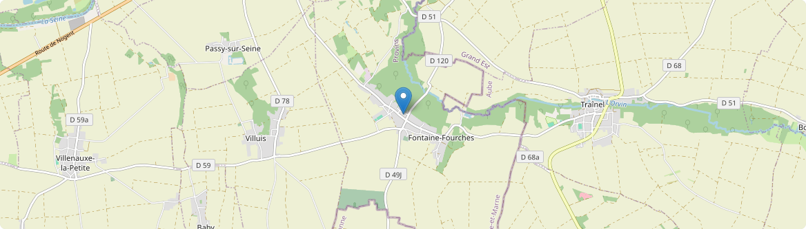 Fontaine-Fourches - Carte